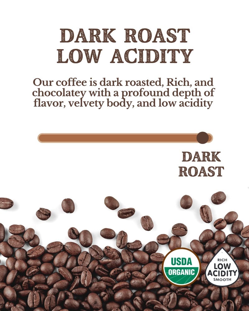 Cafe Don Pablo 2LB Subtle Earth Organic Coffee - Dark Roast - Whole Bean Coffee - 100% Arabica Beans - Low Acidity and Non-GMO - 2lb bag - Image 5
